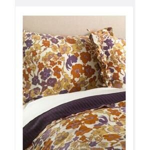 Diane von Furstenberg King Size Spanish Leopard Floral Pillow Sham Case DVF
